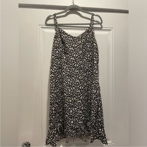 Old Navy Black and White Animal Print Dress